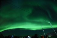 Polarlichter zwischen Svolvær und Stamsund, Jan./Feb. 2019, Bild 1 (© Monika Maintz)