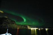 Polarlichter zwischen Svolvær und Stamsund, Jan./Feb. 2019, Bild 13 (© Monika Maintz)