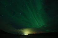 Polarlichter zwischen Båtsfjord und Vardø, Bild 1 (© Monika Maintz)