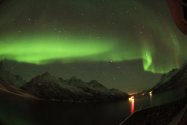 Polarlichter über dem Raftsund, 19.02.2023, Bild 3 (© Stefanie Schwemmer)