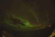 Polarlichter zwischen Mehamn und Berlevåg, 20.02.2023, Bild 2 (© Monika Maintz)