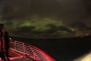 Polarlichter zwischen Mehamn und Berlevåg, 20.02.2023, Bild 5 (© Stefanie Schwemmer)